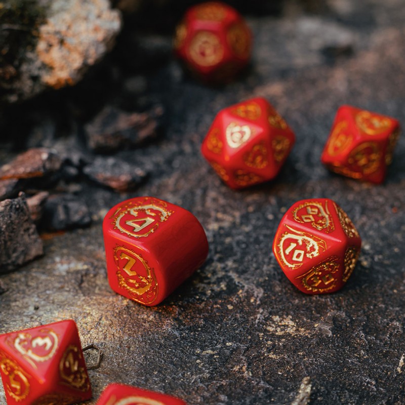 Kości RPG Modern Smocze: Rubin
