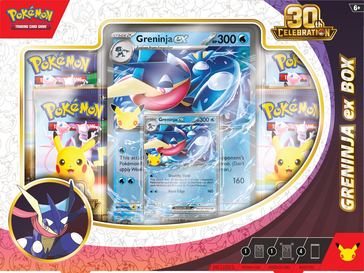 Pokémon TCG 30th Celebration Ex Box Greninja ex