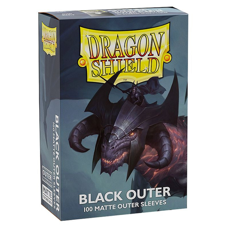 Dragon Shield Black Outer 100 Standard Matte Outer Sleeves