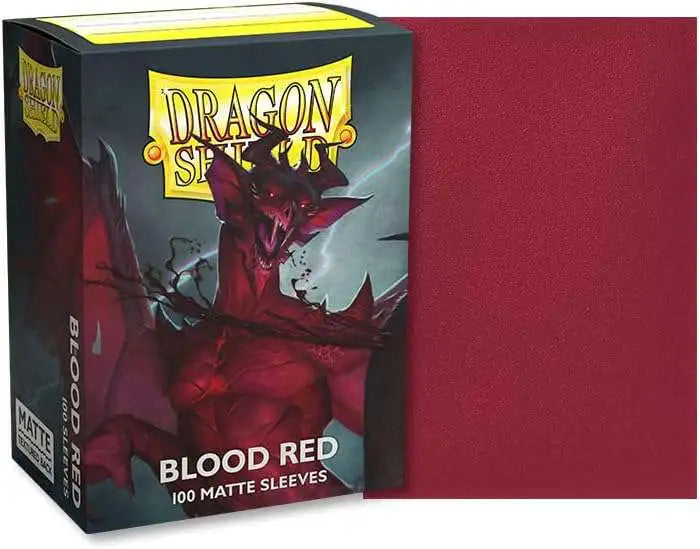 Dragon Shield Blood Red 100 Standard Matte Sleeves