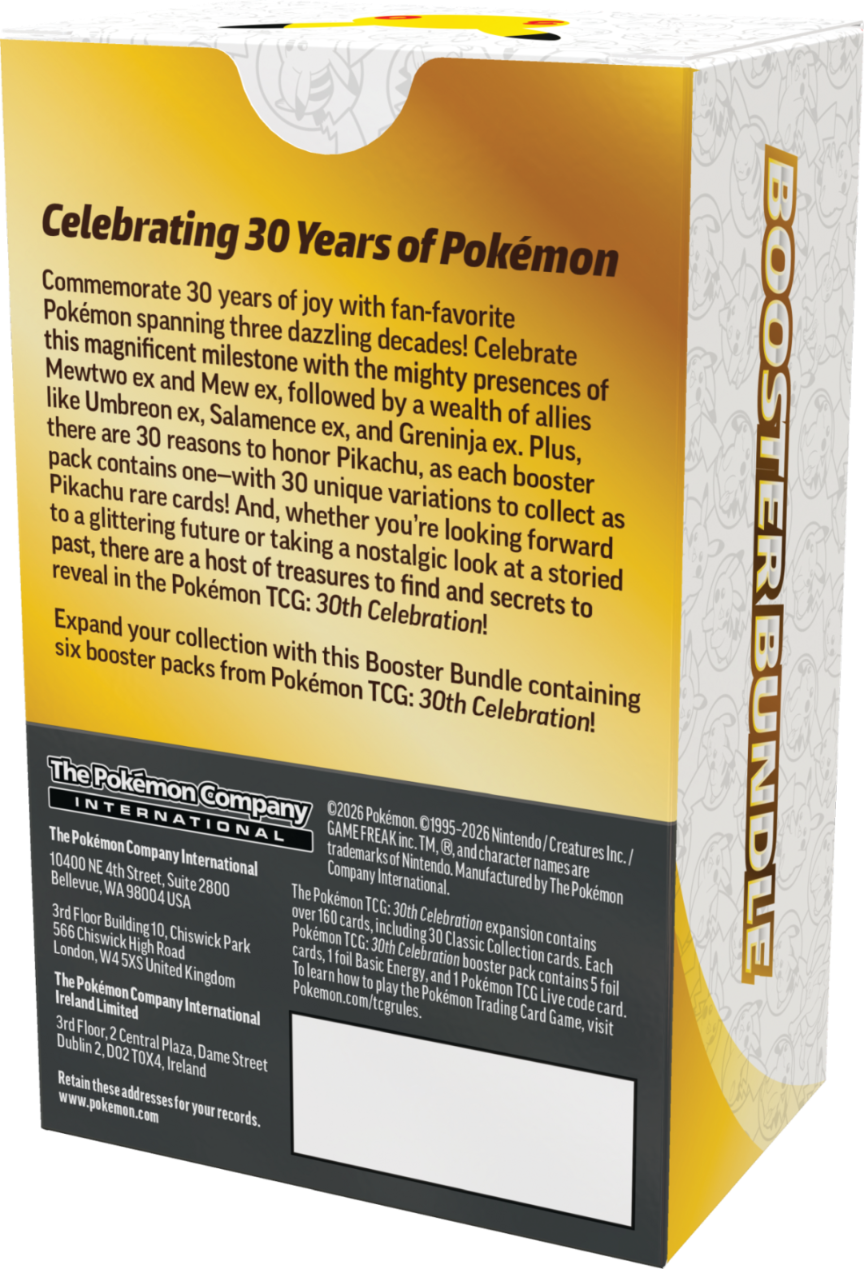 Pokémon TCG 30th Celebration Booster Bundle