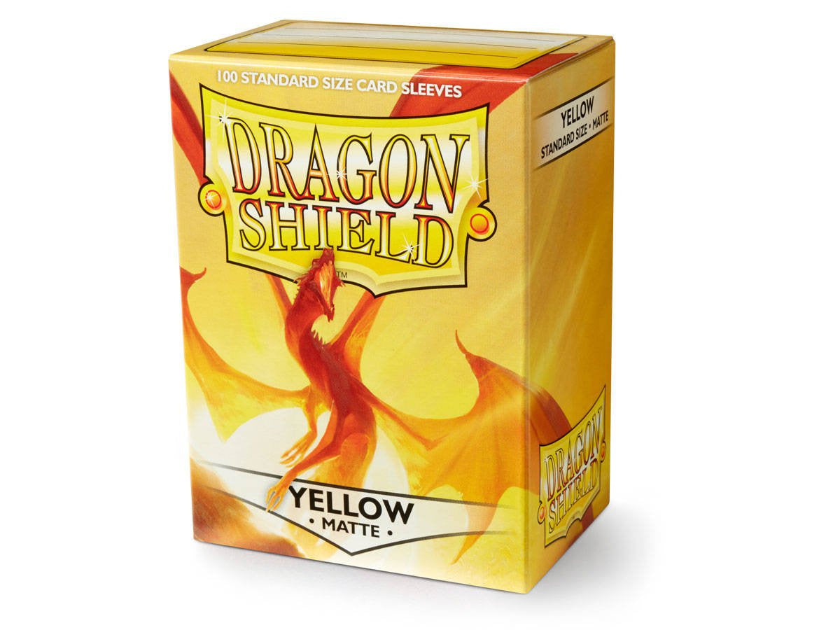Dragon Shield Yellow 100 Standard Matte Sleeves