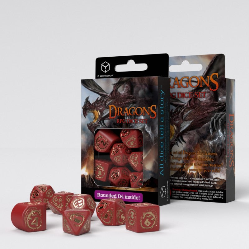 Kości RPG Modern Smocze: Rubin