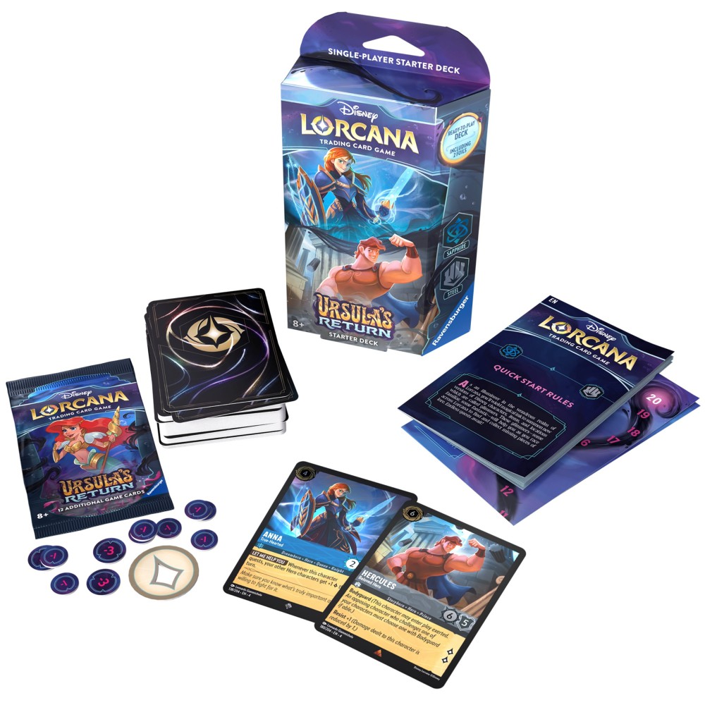 Disney Lorcana Set 04 Ursulas Return Starter Deck Sapphire Steel
