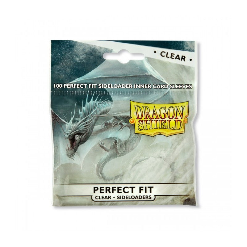 Dragon Shield Standard Perfect Fit Sideloading Sleeves - Clear/Clear 100 Sleeves