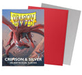 Dragon Shield Crimson & Silver 100 Matte Dual Sleeves