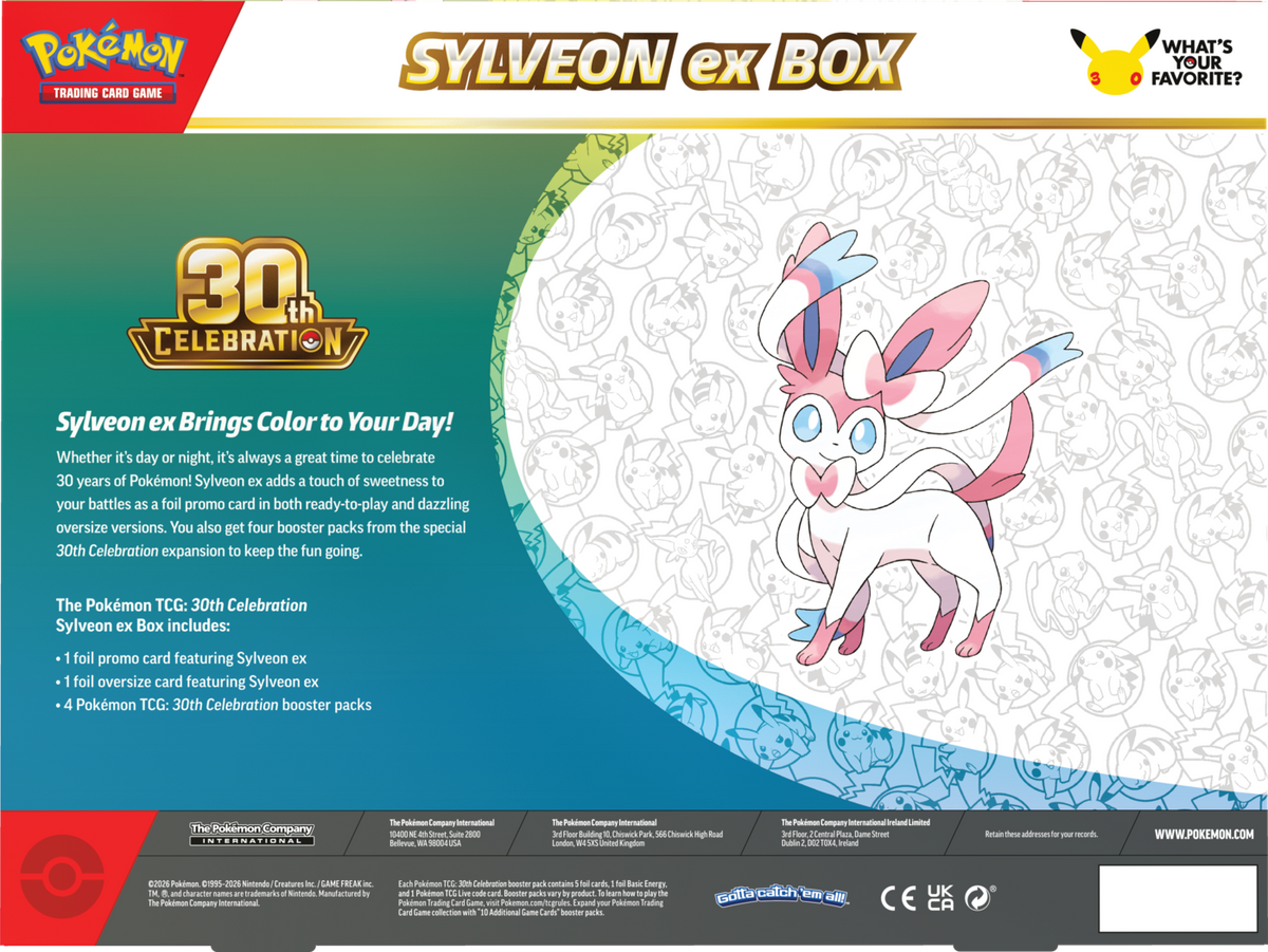 Pokemon TCG: 30th Celebration - Ex Box - Sylveon ex