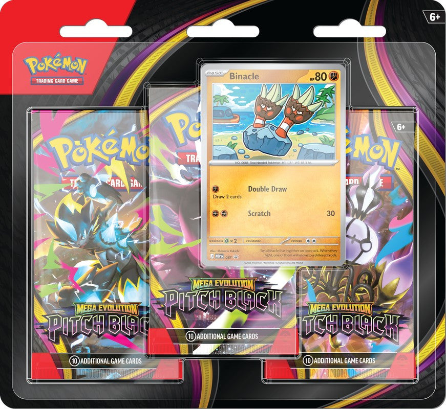 Pokemon TCG Pitch Black 3-Pack Blister MIX