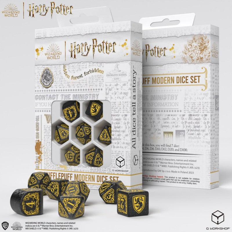 Harry Potter. Zestaw Kości Modern Hufflepuff - Czarny