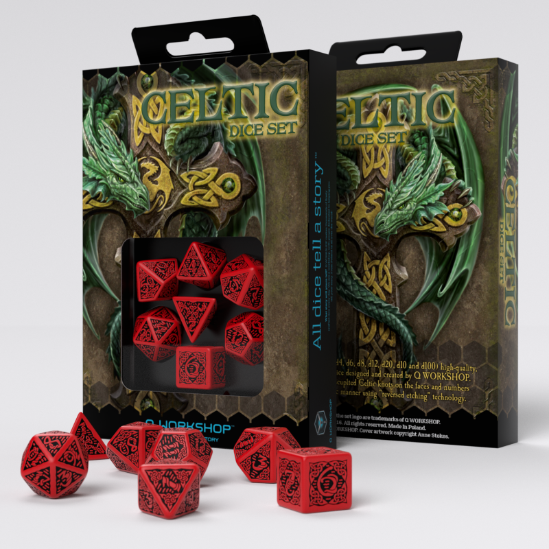 QW SCER04 Celtyckie 3D Czerwono-czarne 7