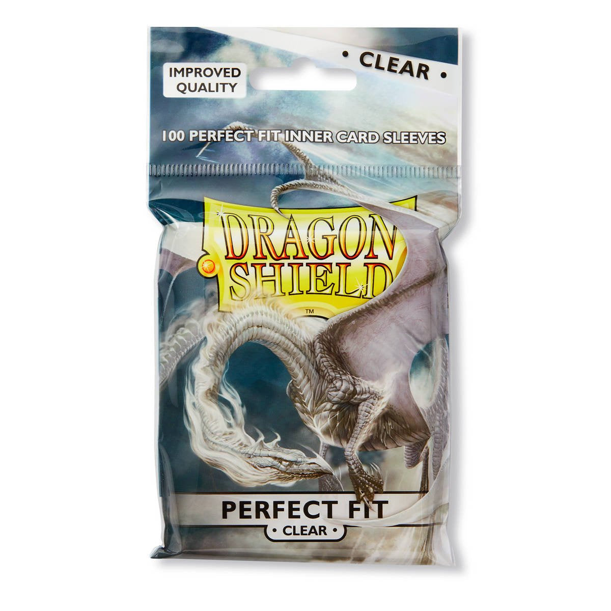Dragon Shield Standard Perfect Fit Sleeves - Clear/Clear 100 Sleeves
