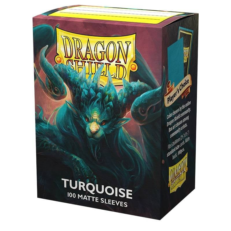 Dragon Shield Turquoise 100 Standard Matte Sleeves