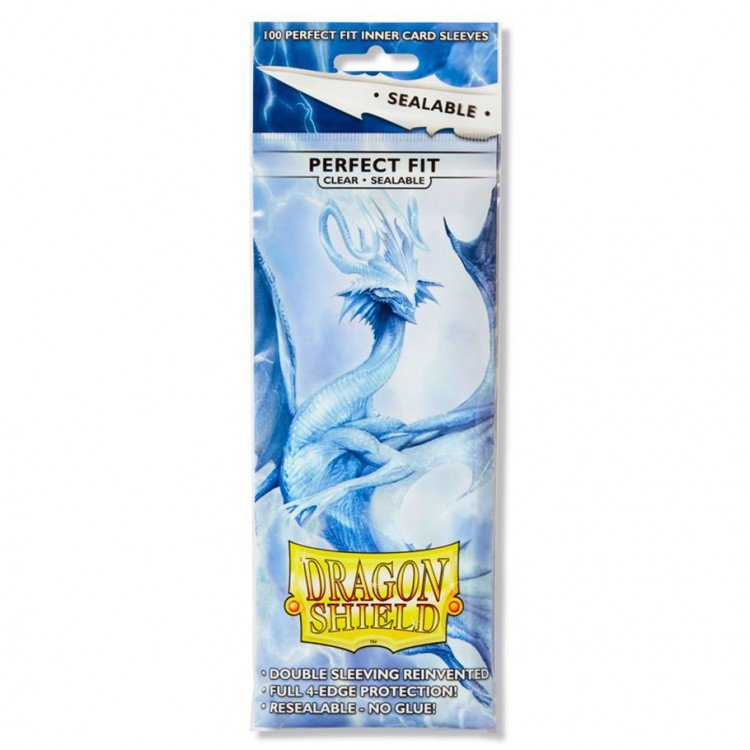 Dragon Shield Standard Perfect Fit Sealable Sleeves - Clear 100 Sleeves