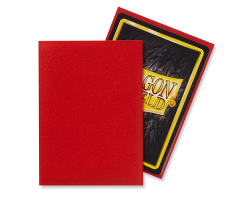 Dragon Shield Crimson 100 Standard Matte Sleeves