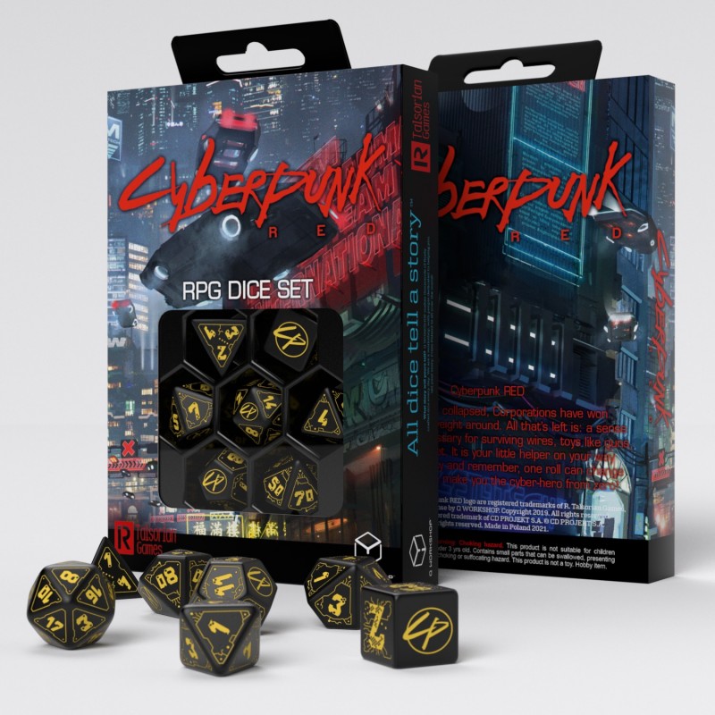 Zestaw Kości Cyberpunk Red - Mokra Robota