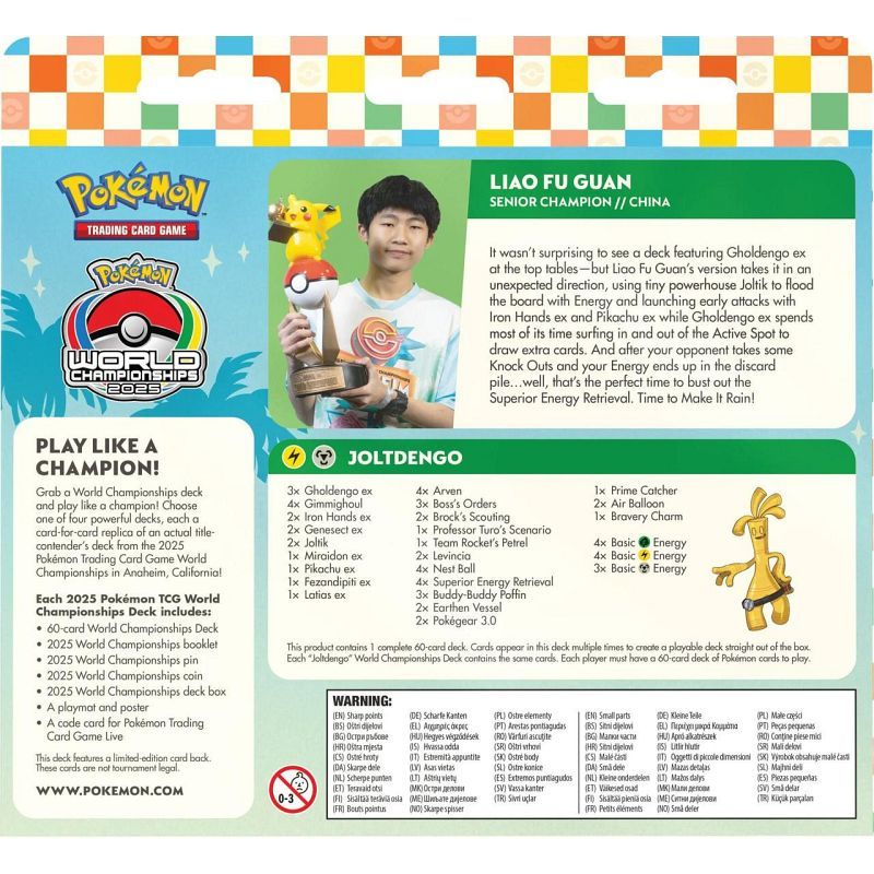 Pokemon TCG WCS Deck 2025 Liao Fu Guan