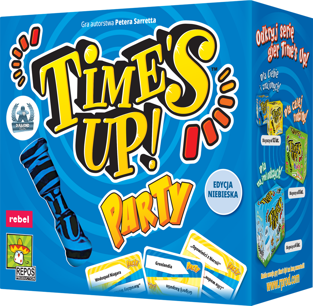 Time's Up Party Niebieski