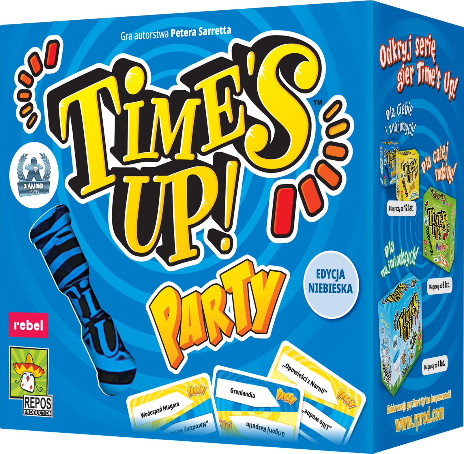 Time's Up Party Niebieski
