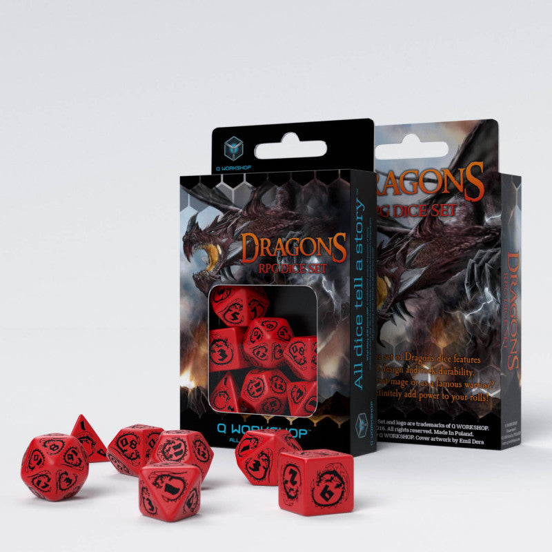 QW SDRA04 Kości RPG Smocze: Granat