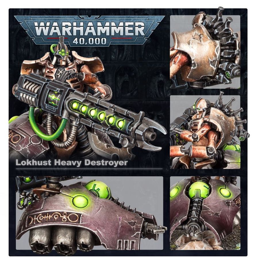 GW 49-28 Necrons Lokhust Heavy Destroyed