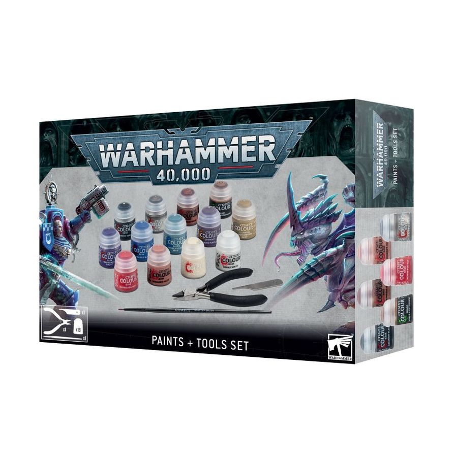 GW 60-12 Warhammer 40000 Paints + Tools set