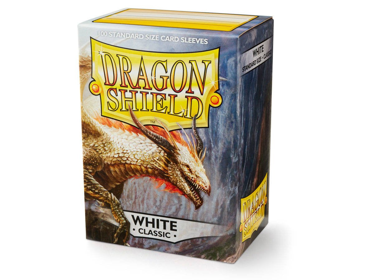 Dragon Shield White 100 Standard Classic Sleeves