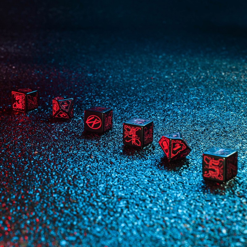 Zestaw kości podstawowych Cyberpunk Red (4D6 & 2D10)