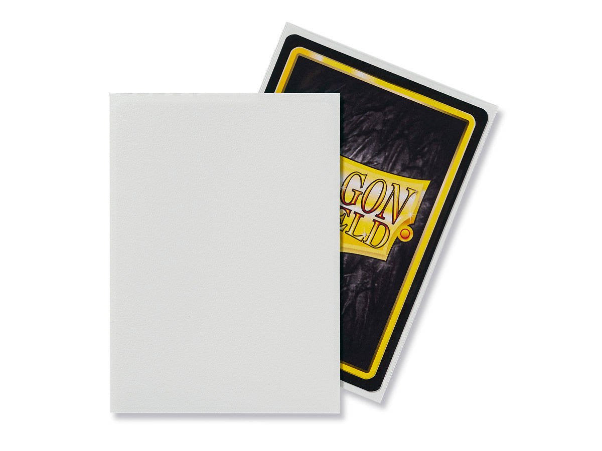 Dragon Shield White 100 Standard Matte Sleeves