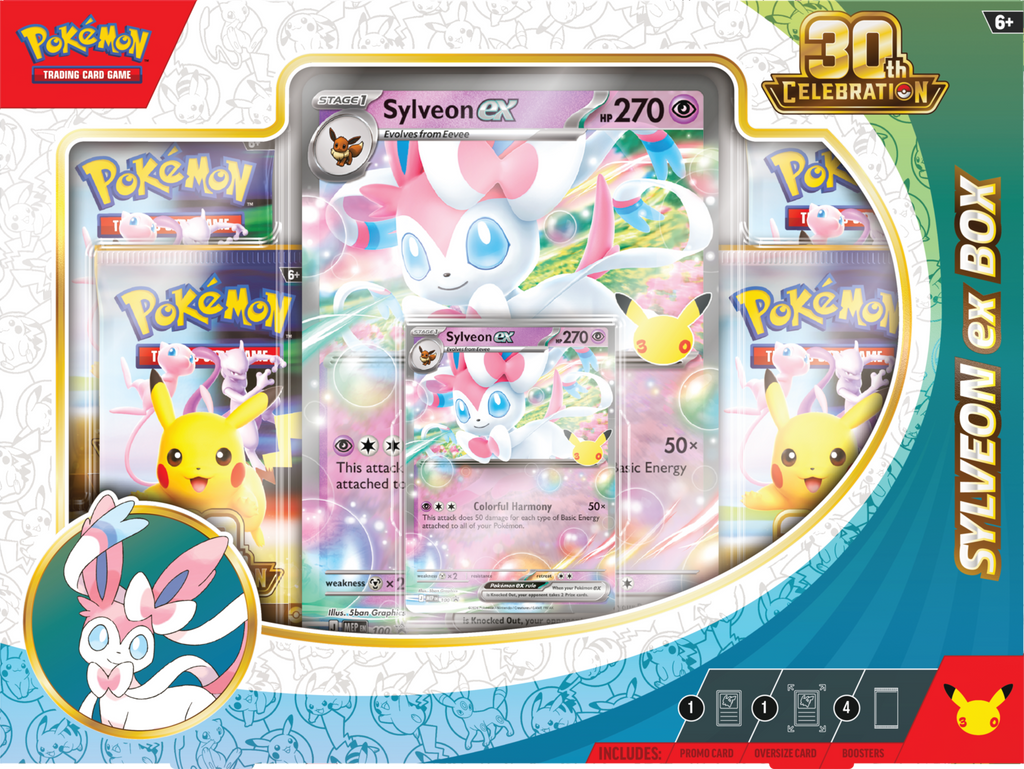 Pokémon TCG 30th Celebration Ex Box Sylveon ex