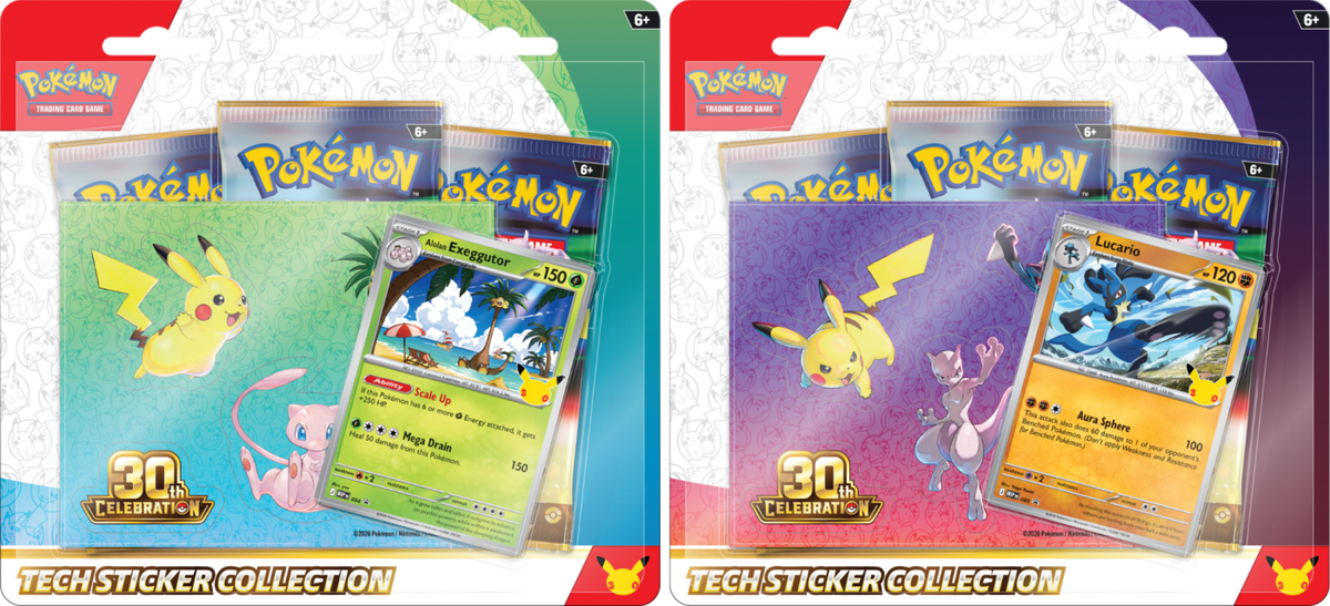 Pokémon TCG 30th Celebration Tech Sticker Collection
