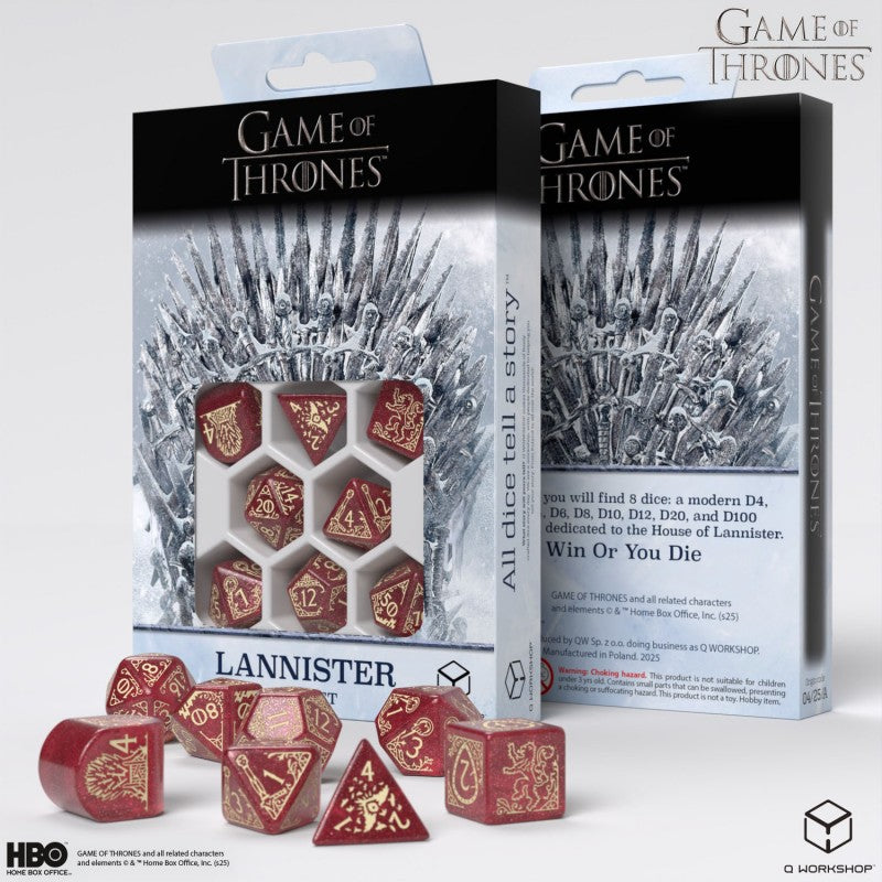 Gra o Tron. Zestaw Kości Lannister.